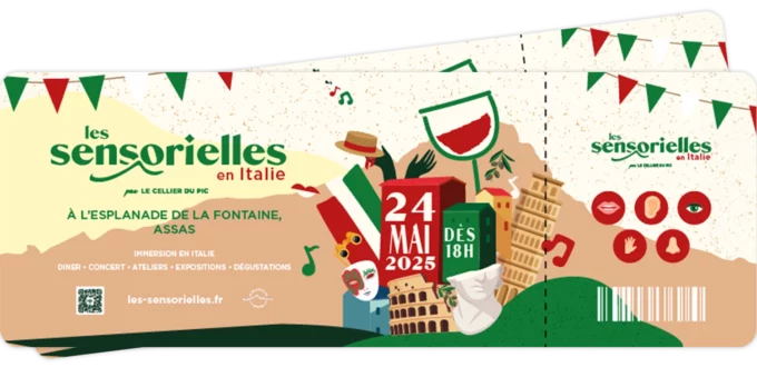 Ticket édition 2025 : Les Sensorielles en Italie